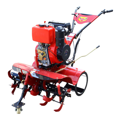 Farm Garden Easily Powered Diesel Four Wheel Drive Mini Tiller